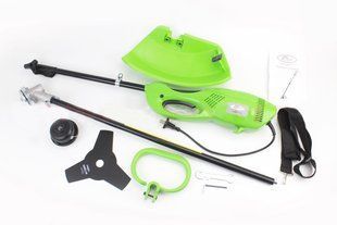 Фото товару &ndash; Тример (електрокоса) ВЕКТОР 1,2кВт (шпуля-1шт+ніж 3Т-1шт, РОЗБІРНА штанга)
