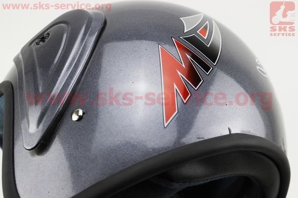 Фото товара – Шлем открытый HK-215 - CЕРЫЙ (незначительные отличия рисунков, возможны дефекты покраски)