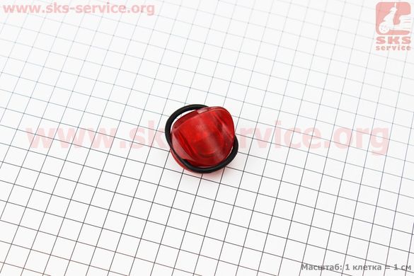 Фото товара – Фонарь задний 1 диод, красный (без батареек)
