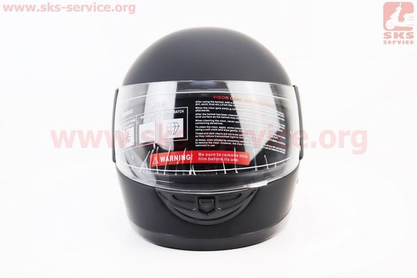 Фото товара – Шлем закрытый 825-2 S- ЧЕРНЫЙ матовый (возможны царапины, дефекты покраски)
