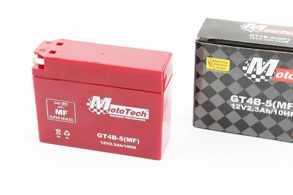 Фото товару &ndash; Акумулятор 12V2,3Ah GT4B-5(MF) кислотний (L115*W39*H87mm) "таблетка-Yamaha/suzuki"