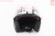 Шлем открытый+откидные очки BLD-708 М (57-58см), ЧЁРНЫЙ глянец с красно-серым рисунком, фото – 7