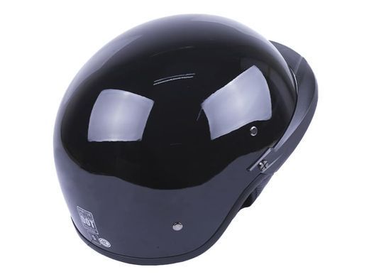 Фото товару &ndash; Шолом MD-513-1 чорний глянсовий + чорне скло size M - VIRTUE