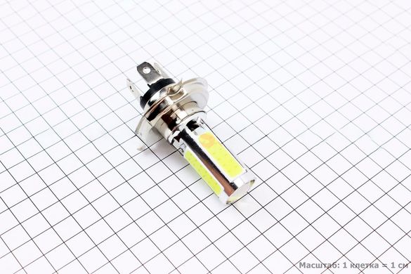 Фото товару – Лампа фари діодний H4 - LED-4 + 1 (лінза)
