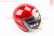 Шлем открытый АТ-666, КРАСНЫЙ (возможны дефекты покраски), фото – 2