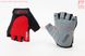 Перчатки без пальців XS з гелевими вставками під долоню, чорно-червоні SBG-1457, фото – 1