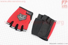 Фото товара – Перчатки мотоциклетные без пальцев, Красные