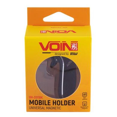Фото товару – Тримач мобільного телефону VOIN UH -2011BK магнітний на дефлектор