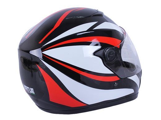 Фото товару &ndash; Шолом MD-101B чорний смугастий size M - VIRTUE