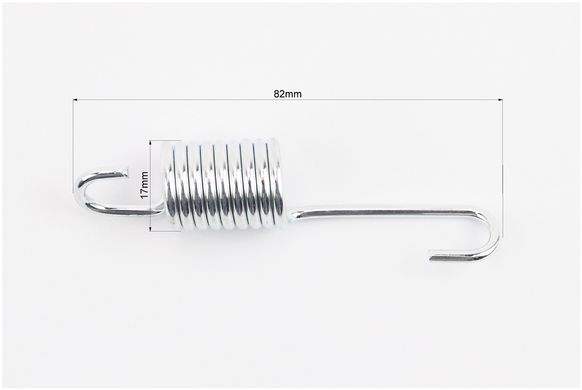 Фото товару – Пружина підніжки бічна (≈L82мм, D17мм, 9 витків)
