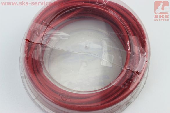 Фото товару – УЦІНКА Сорочка гальмівна 5мм х 9м з тефлоновим покриттям, червона BH-9000 (бита упаковка)