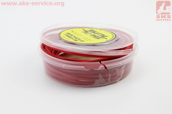 Фото товару – УЦІНКА Сорочка гальмівна 5мм х 9м з тефлоновим покриттям, червона BH-9000 (бита упаковка)