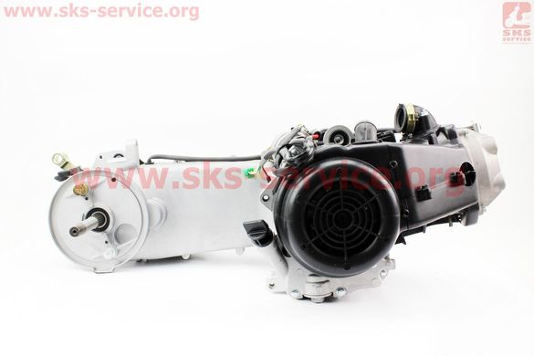 Фото товара – Двигатель скутерный в сборе 150куб (длинный вариатор, длинный вал) + карбюратор