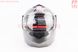 Шлем модуляр, закрытый с откидным подбородком+откидные очки BLD-159 L (59-60см), СЕРЫЙ глянец, фото – 5
