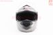 Шлем модуляр, закрытый с откидным подбородком+откидные очки BLD-159 L (59-60см), СЕРЫЙ глянец, фото – 7
