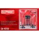 Сигнал повітряний CA-10720/Еlephant/2-дудки пластик,червоний 12V/165мм,215мм