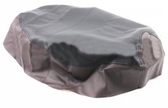 Фото товара – Чехол сиденья Honda DIO TACT AF24 (эластичный, прочный материал) черный/коричневый