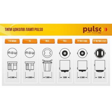 Фото товару – Лампа PULSO/габаритна/LED T10/4SMD-5050/12v/1.5w/72lm White with lens