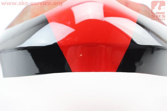 Фото товара – УЦЕНКА STORM пластик - передний верхний (где фара) Fotong - Corvette, ЧЕРНЫЙ-КРАСНЫЙ (отломано крепление, царапины)