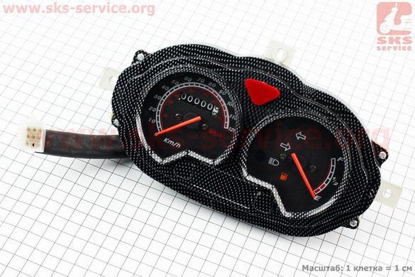 Фото товару – Спідометр в зборі "овальний" на 140км/год