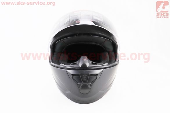 Фото товара – Шлем закрытый (сертификации DOT / ECE) + откидные очки SCO-М67 S (55-56см), ЧЕРНЫЙ матовый