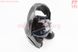 Шлем модуляр, закрытый с откидным подбородком+откидные очки BLD-159 L (59-60см), ЧЁРНЫЙ глянец, фото – 2