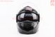 Шлем модуляр, закрытый с откидным подбородком+откидные очки BLD-159 L (59-60см), ЧЁРНЫЙ глянец, фото – 6