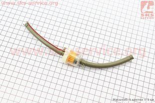 Фото товару &ndash; Шланг паливний (зовнішн. 9,5mm, внутр. 5mm) 200mm +затискачі+фільтр 168F/170F/173F/177F/182F/188F/190F