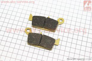 Фото товару &ndash; Гальмівні колодки (дискові) Honda LEAD AF20 / XR 50 / CRM 250; HYOSUNG RX400; SUZUKI DR-Z400 / RM 125 / DR 125; KAWASAKI KLX250 / KX 125 к-кт жовті