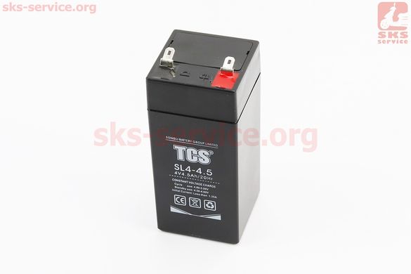 Фото товара – Аккумулятор 4V4,5Ah SL4-4,5 кислотный (L48*W48*H102mm) для ИБП, игрушек и др.