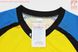 Футболка (Джерси) для мужчин М - (Polyester 100%), короткие рукава, свободный крой, желто-сине-черная, фото – 4