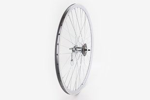 Фото товару &ndash; Колесо 28" заднє, обід "крапля" алюмінієвий, втулка ХВЗ VELOSTEEL (Чехія) 14Gх36H, крепл. гайка, сіре