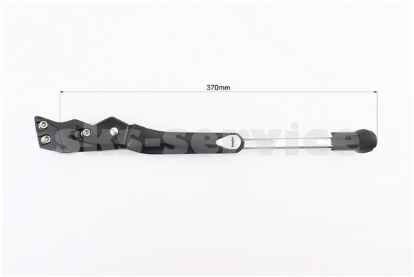 Фото товара – Подножка боковая задняя телескопическая для 24"- 29", крепление за перо рамы, алюминиевая, чёрная