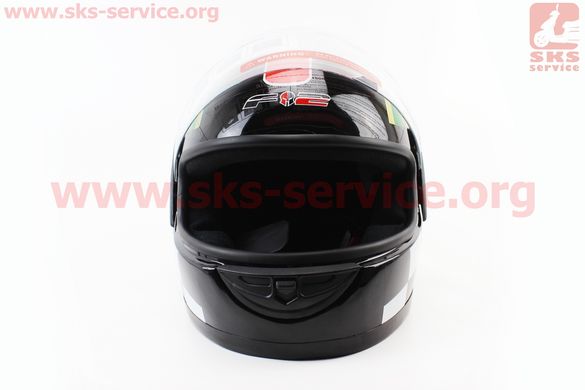Фото товара – Шлем закрытый 825-1 XS- ЧЕРНЫЙ с красной полосой (возможны царапины, дефекты покраски)