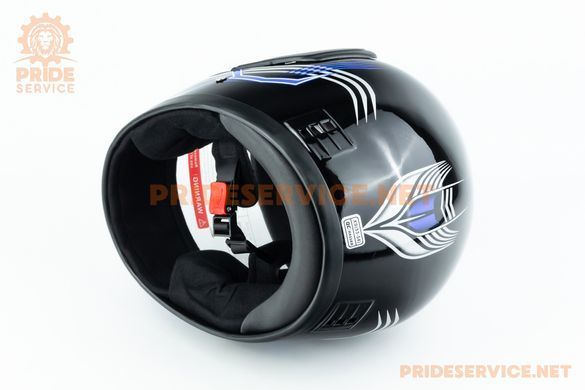 Фото товару &ndash; Шолом інтеграл BLD-825A XS (53-54см), чорно-синій