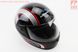 УЦЕНКА Шлем закрытый HF-101 S- ЧЕРНЫЙ с красно-серым рисунком Q233-R (сломан воздухозаборник), фото – 1