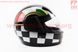 Шлем закрытый 825-1 XS- ЧЕРНЫЙ с красной полосой (возможны царапины, дефекты покраски), фото – 4
