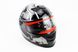 Шлем закрытый+очки FF322 LOTUS L - ЧЕРНЫЙ с рисунком серым, фото – 1
