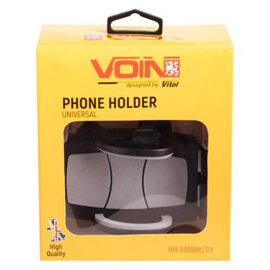 Фото товару – Тримач мобільного телефону VOIN UH-2019BK/GY (47-95мм) на гнучкій ніжці