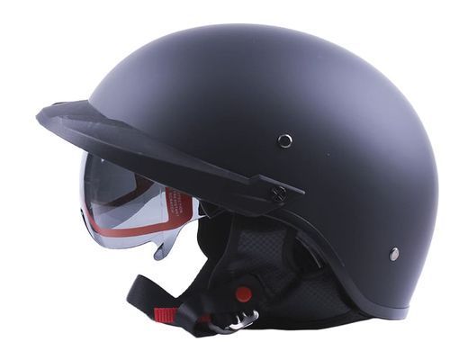 Фото товара &ndash; Шлем MD-513-1 черный матовый + черное стекло size S - VIRTUE