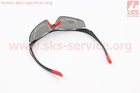Фото товара – Очки черно-красные + линзы сменные 5 к-кт + набор для ухода, в чехле жестком SGL-V08