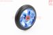 Колесо трюкового самоката 110мм, алюминиевое, пром-подшипники 608 (8х22х7) 2RS, синее, фото – 2