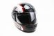 Шлем закрытый HF-101 М- ЧЕРНЫЙ с красно-серым рисунком Q233-R, фото – 1