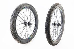 Фото товара &ndash; Колеса 20" переднее+заднее, з шинами WANDA, Disk-brake, обод алюм., втулка 14Gx28H, под вольнобег, крепл. гайка