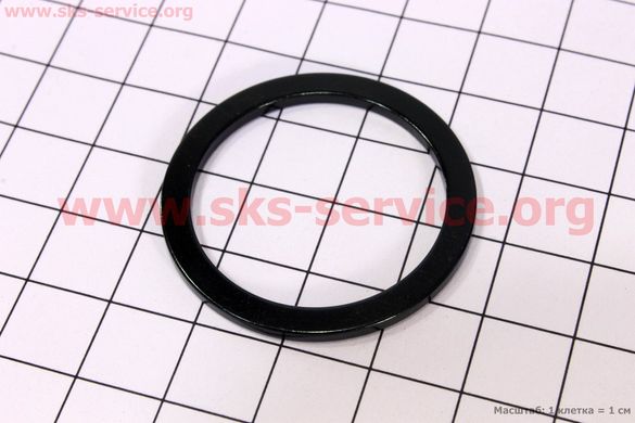Фото товара – Кольцо вилки 1-1/8 h2мм, чёрное