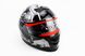 Шлем закрытый+очки FF322 LOTUS XL - ЧЕРНЫЙ с рисунком серым, фото – 1