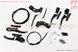 Гальмо V-brake 110мм (2 колеса) з ручками, тросами, алюмінієве, чорне, фото – 1
