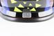 Шлем кроссовый/эндуро/АТV со стеклом BLD-819-7 S (55-56см), ЧЁРНЫЙ с сине-салатово-оранжевым рисунком, фото – 6
