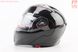 Шлем модуляр, закрытый с откидным подбородком+откидные очки BLD-158 L (59-60см), ЧЁРНЫЙ глянец, фото – 3