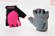 Перчатки без пальців M з гелевими вставками під долоню, чорно-рожеві SBG-1457, фото – 1